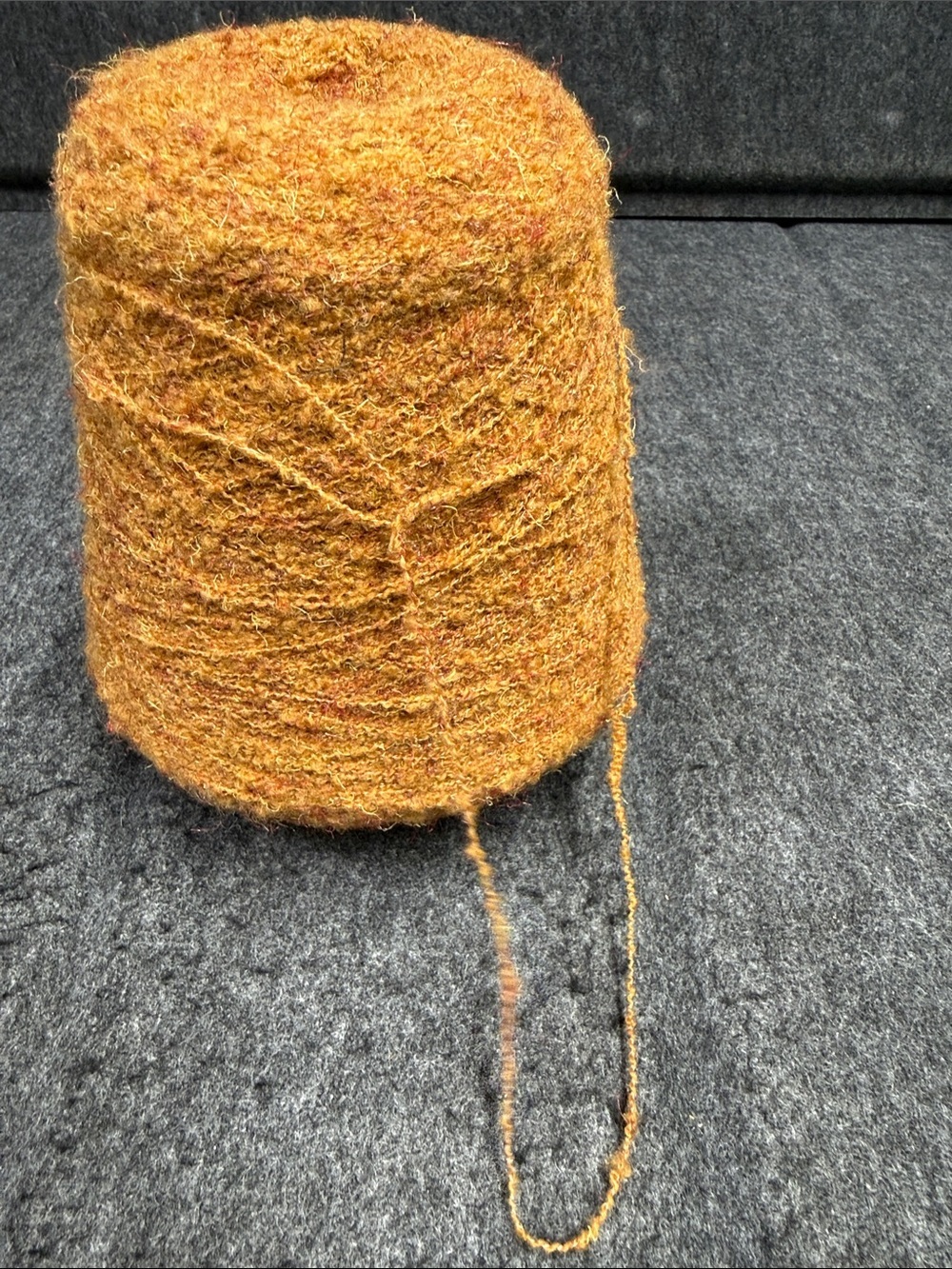 Italian Mohair Yarn Cone in Mustard Yellow - Craft & Knit Supply - Picture 8 of 10